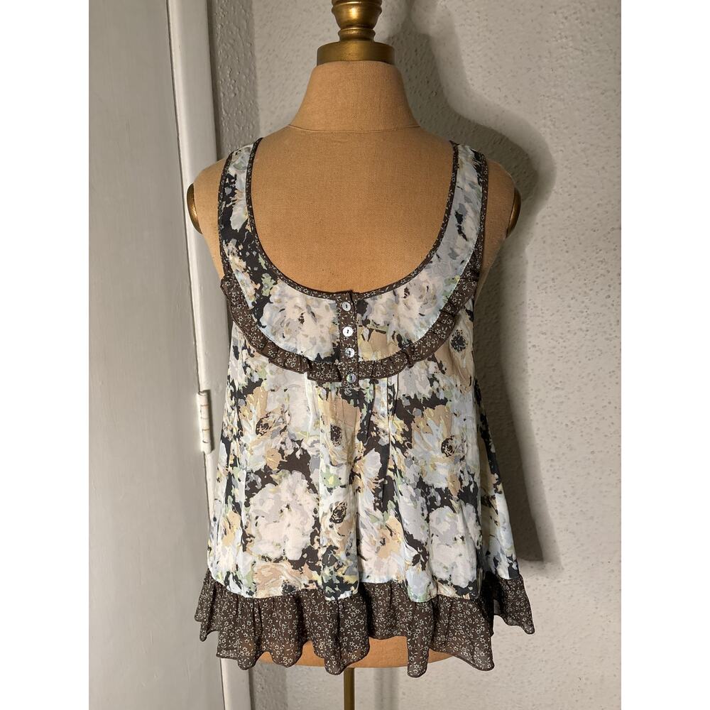 Living Doll Los Angeles Floral Prairie Top S Coquette Girl Fairycore Festival